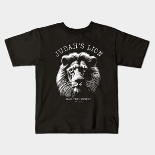 Judah's Lion - Lion Judah Rev 5:5 Kids T-Shirt
